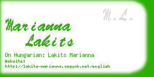 marianna lakits business card